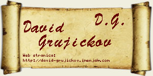 David Grujičkov vizit kartica